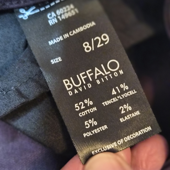 EUC Buffalo Britton Hannah High Rise Soft Stretch Pants in Deep Purple - Picture 8 of 12